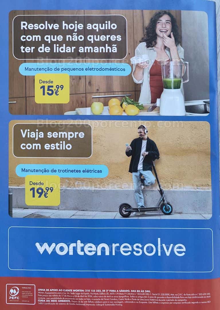 Antevisão Folheto WORTEN Tecnologia Promoções de 17 março a 6 abril