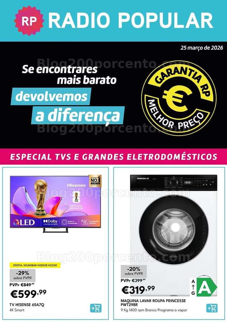 Antevisão Folheto RADIO POPULAR Promoções até 25 março