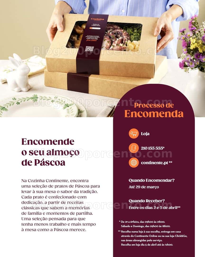 Antevisão Folheto CONTINENTE Páscoa Take Away Promoções de 17 março a 5 abril
