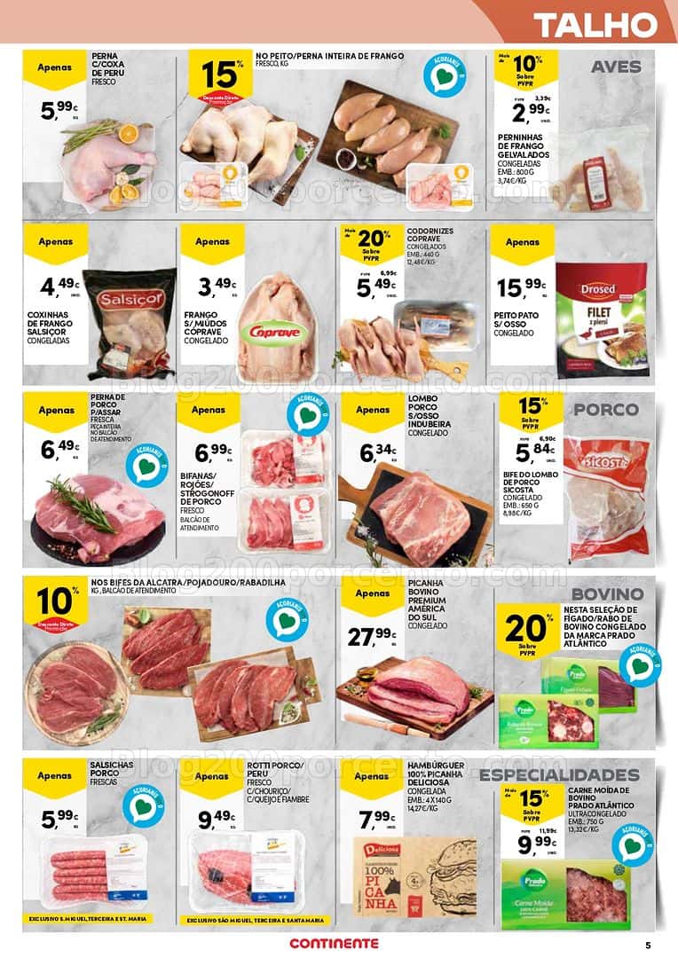 Antevisão Folheto CONTINENTE Açores Promoções de 5 a 18 março