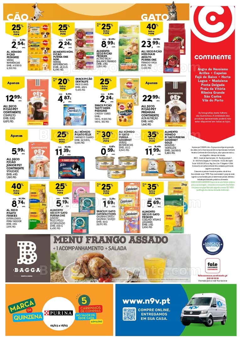 Antevisão Folheto CONTINENTE Açores Promoções de 5 a 18 março