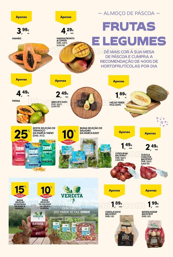 Antevisão Folheto CONTINENTE Açores Páscoa Promoções até 5 abril