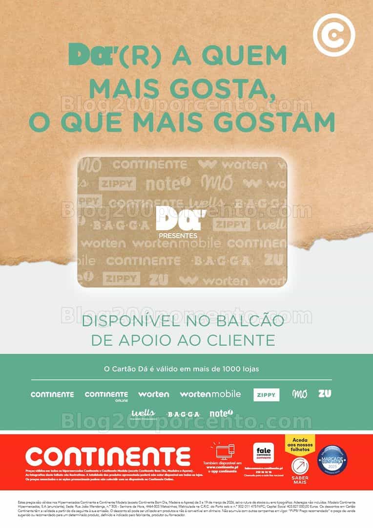 Antevisão Folheto CONTINENTE Especial Dia do Pai Promoções de 3 a 19 março