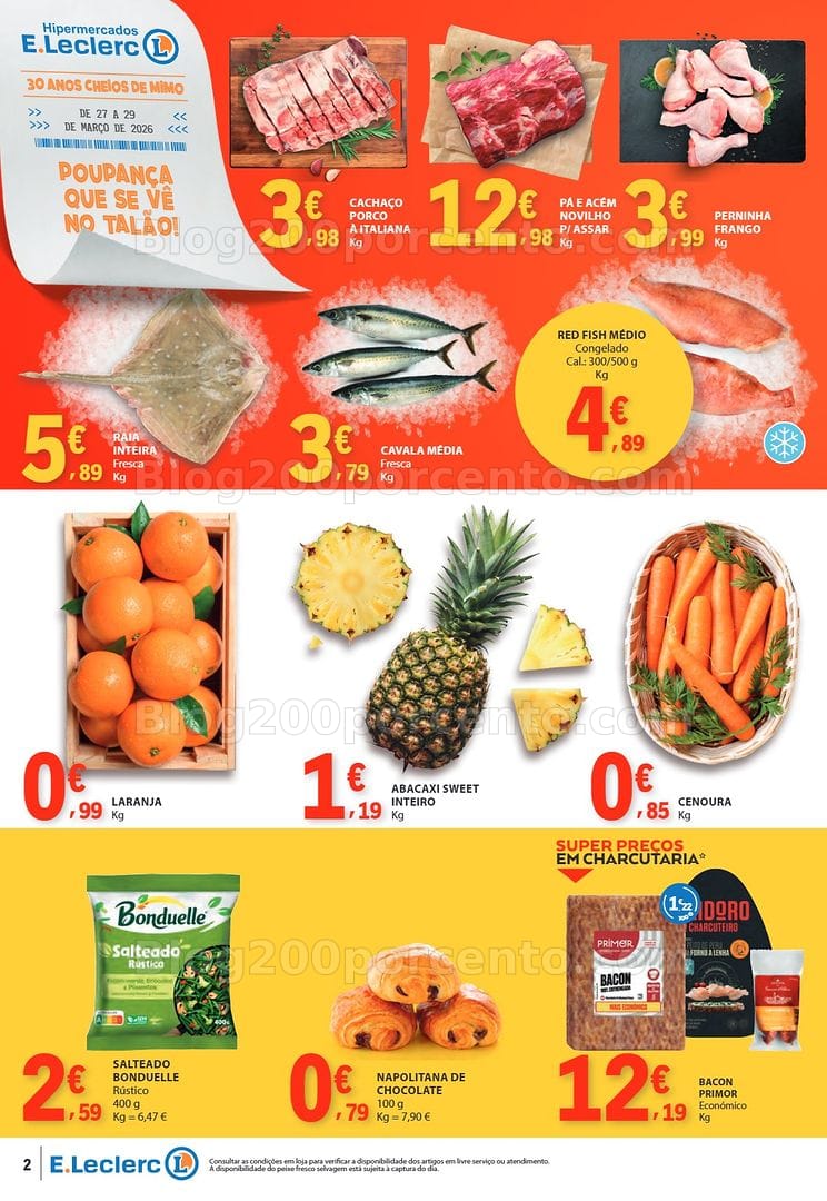Antevisão Folheto E-LECLERC Promoções Fim de Semana - 27 a 29 março