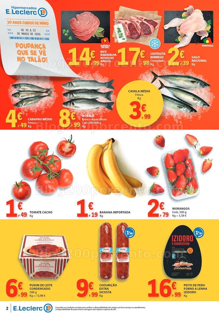 Antevisão Folheto E-LECLERC Promoções Fim de Semana - 20 a 22 março