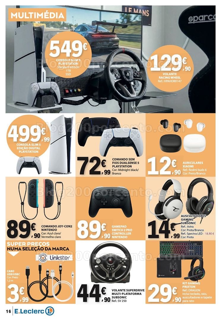 Antevisão Folheto E-LECLERC Bazar Especial Páscoa Promoções de 26 março a 8 abril