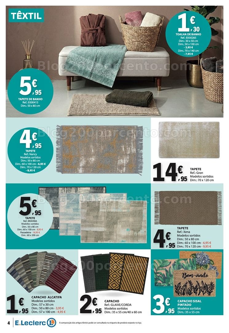 Antevisão Folheto E-LECLERC Bazar Especial Páscoa Promoções de 26 março a 8 abril