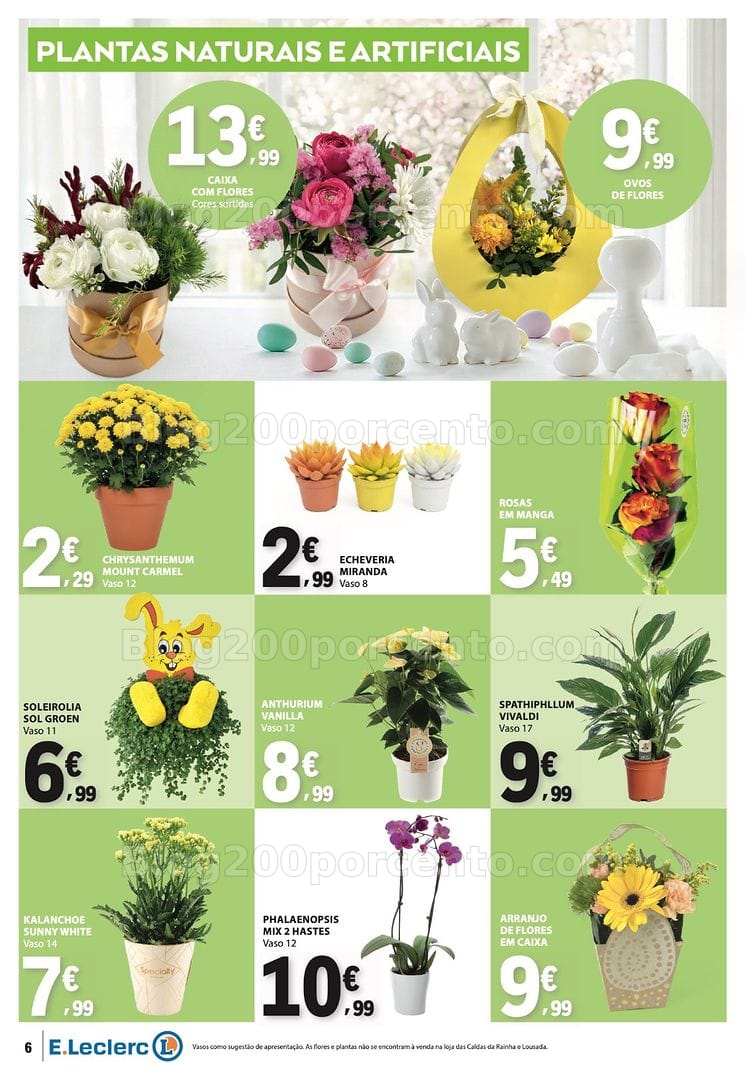 Antevisão Folheto E-LECLERC Bazar Especial Páscoa Promoções de 26 março a 8 abril
