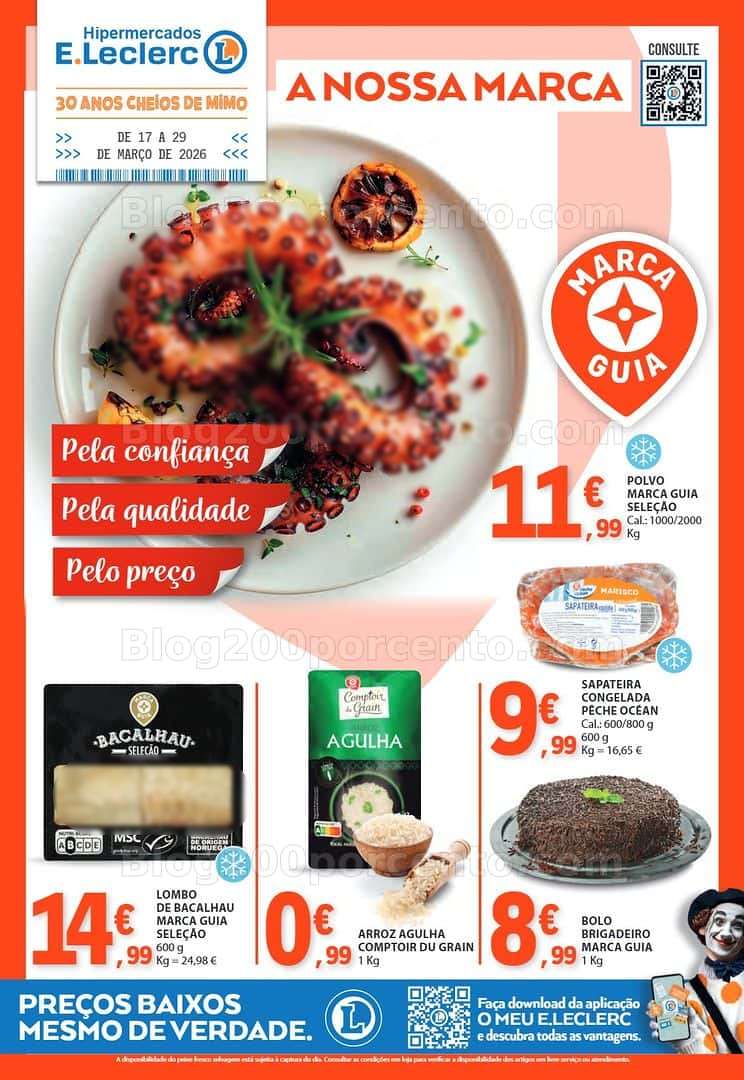 Antevisão Folheto E-LECLERC Marcas Próprias Promoções de 17 a 29 março