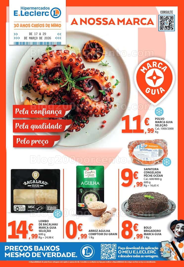 Antevisão Folheto E-LECLERC Marcas Próprias Promoções de 17 a 29 março