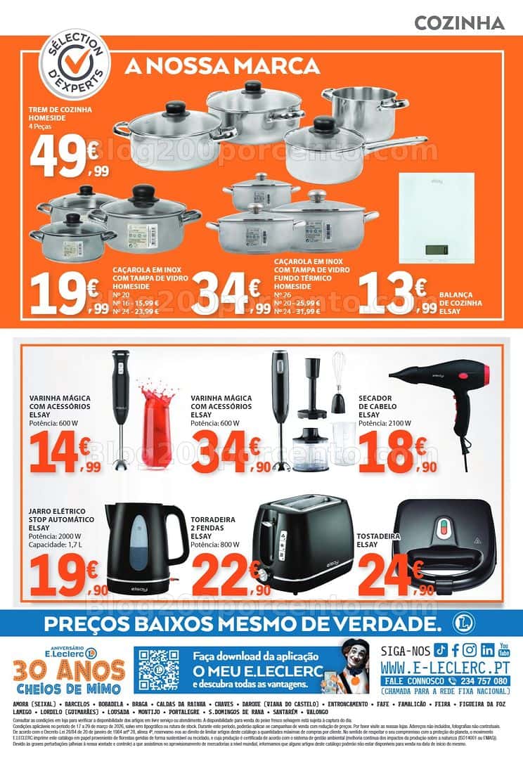 Antevisão Folheto E-LECLERC Bazar Promoções de 17 a 29 março