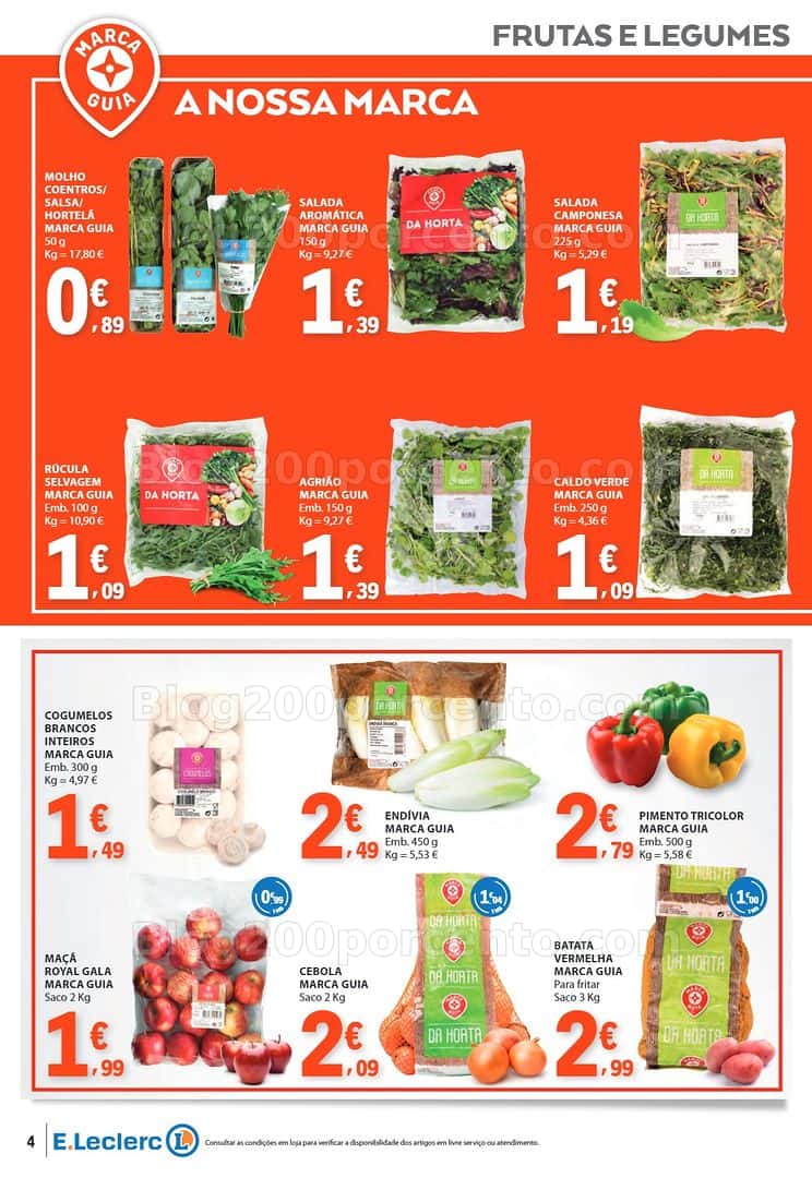 Antevisão Folheto E-LECLERC Marcas Próprias Promoções de 17 a 29 março