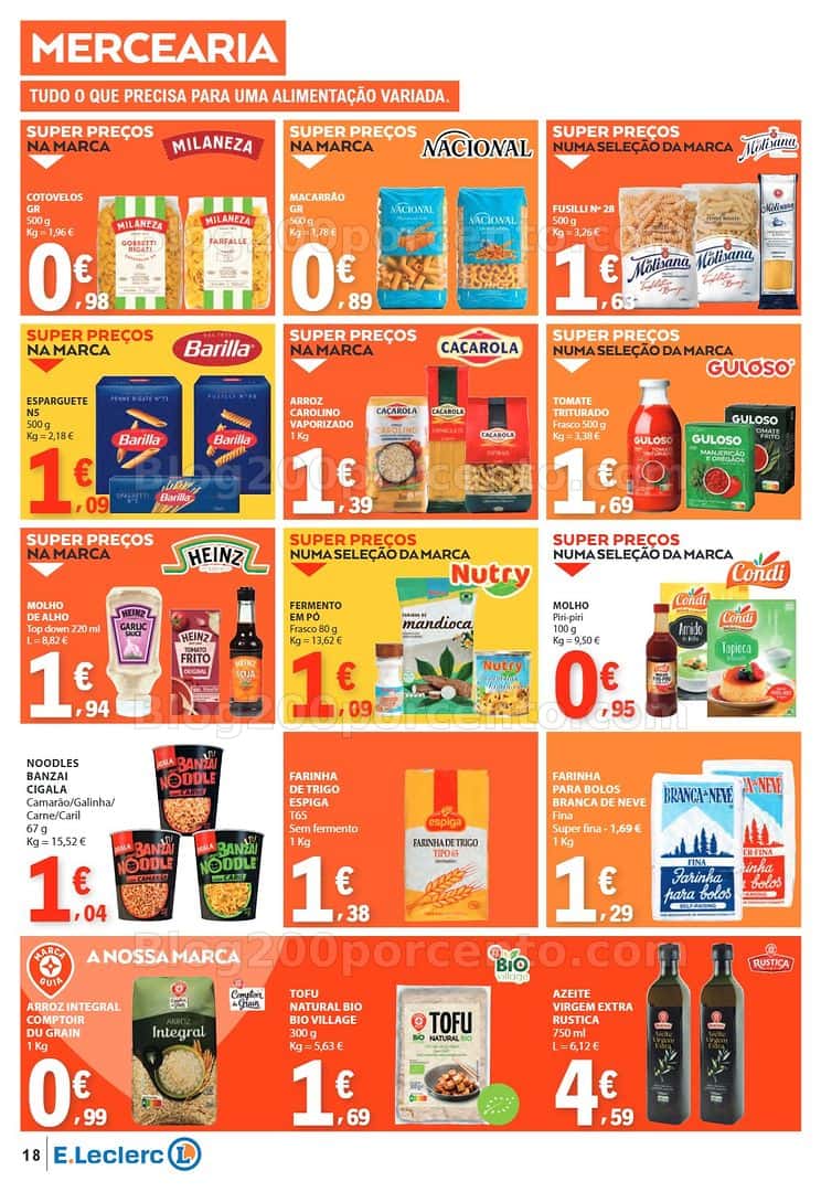 Antevisão Folheto E-LECLERC Promoções de 12 a 18 março