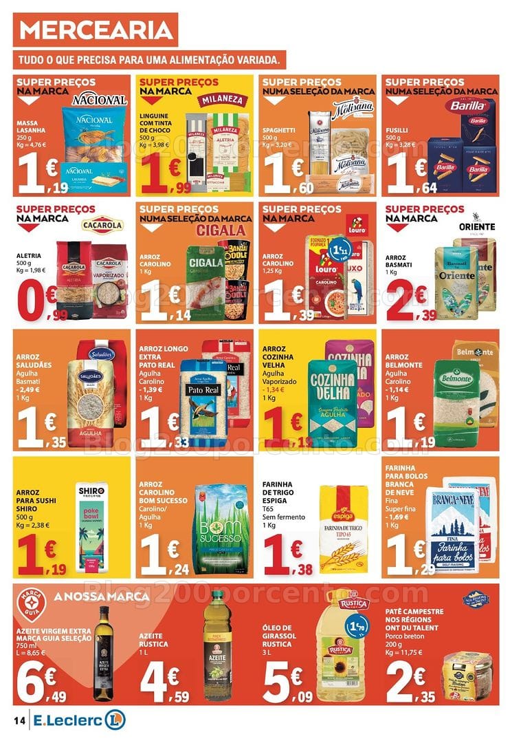 Antevisão Folheto E-LECLERC Páscoa + Promoções de 26 março a 6 abril