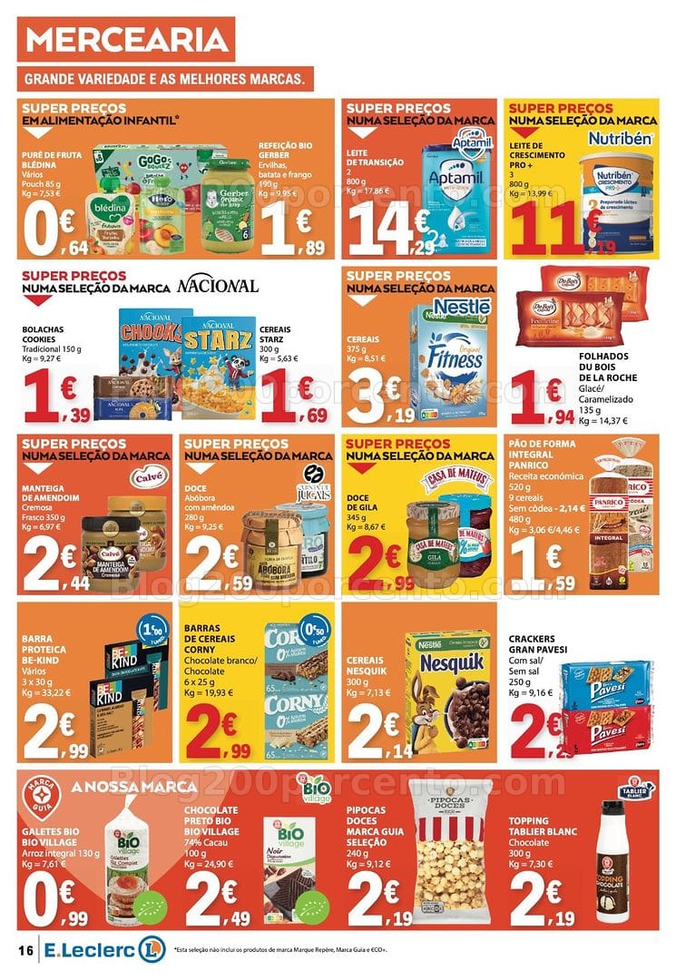 Antevisão Folheto E-LECLERC Páscoa + Promoções de 26 março a 6 abril