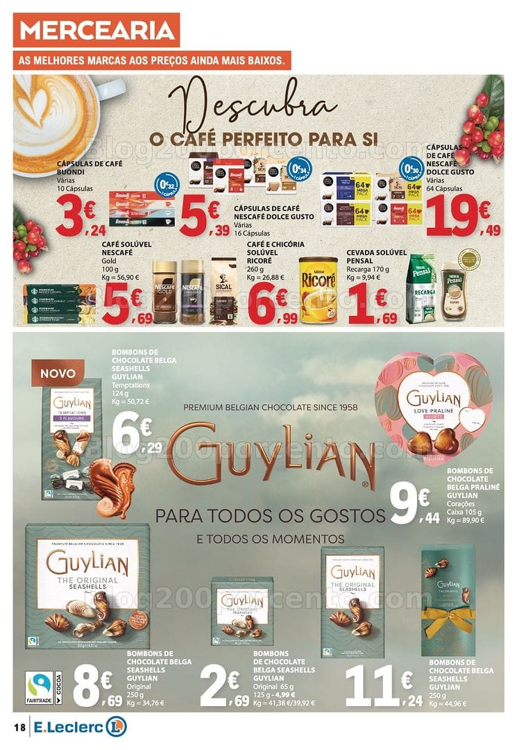 Antevisão Folheto E-LECLERC Páscoa + Promoções de 26 março a 6 abril