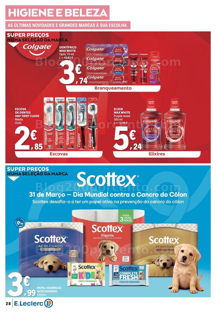Antevisão Folheto E-LECLERC Páscoa + Promoções de 26 março a 6 abril