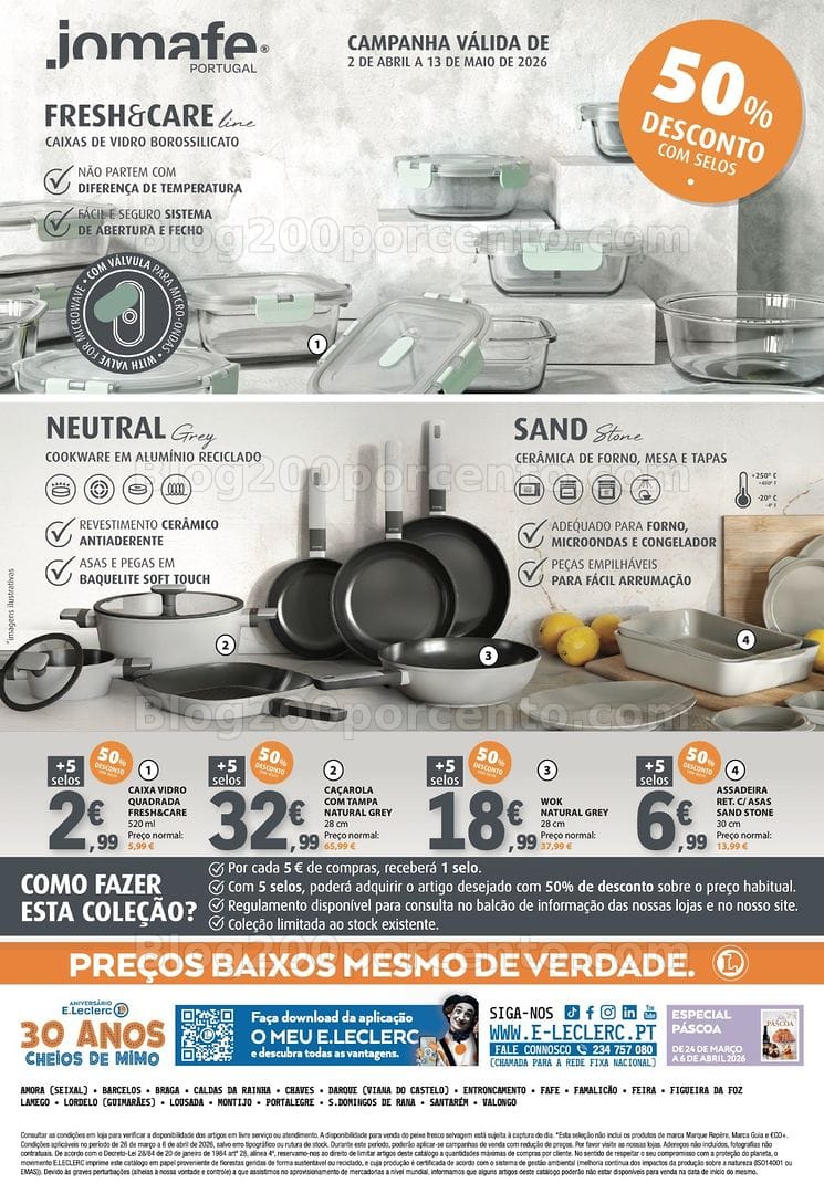 Antevisão Folheto E-LECLERC Casa e Limpeza do lar Promoções até 6 abril