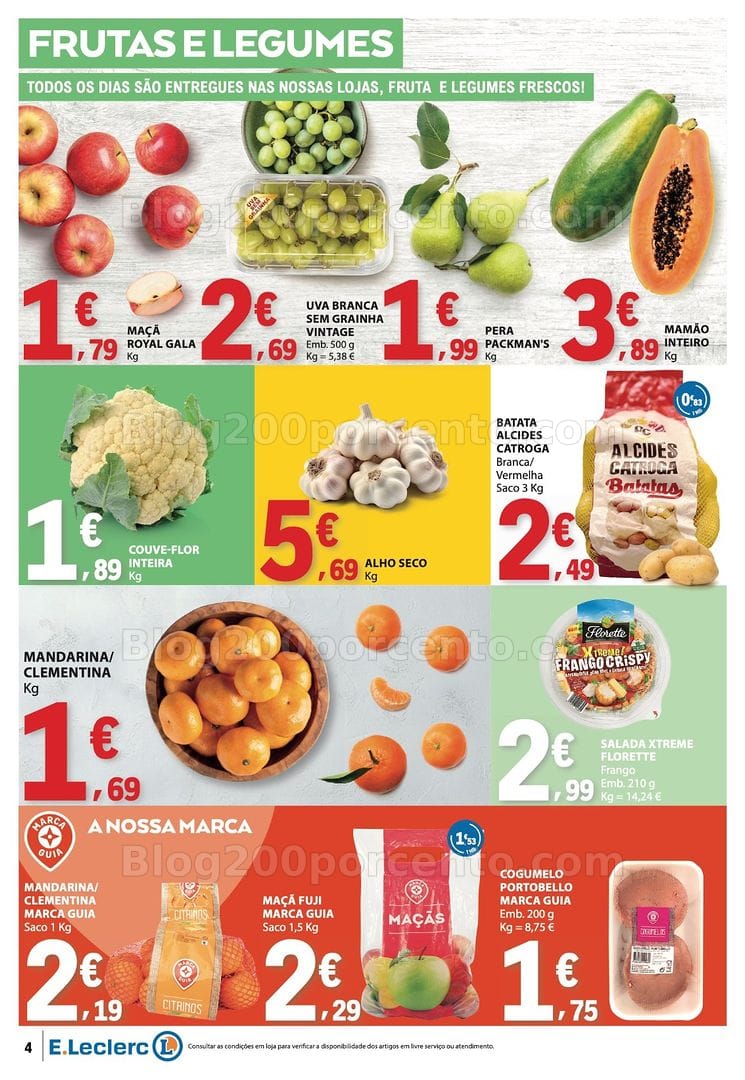 Antevisão Folheto E-LECLERC Páscoa + Promoções de 26 março a 6 abril