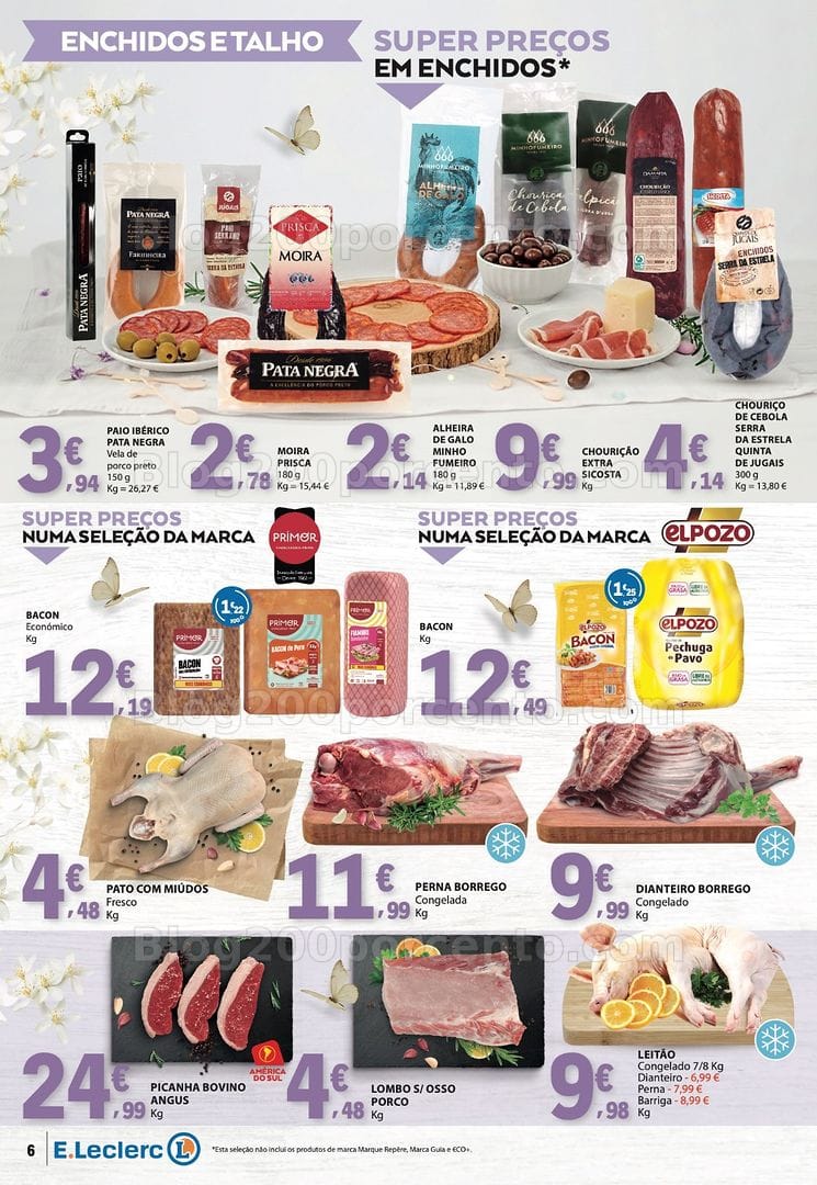 Antevisão Folheto E-LECLERC Páscoa Promoções de 24 março a 6 abril