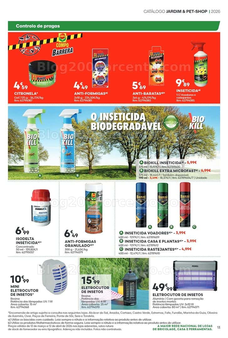 Antevisão Folheto BRICOMARCHÉ Pet-Shop e Jardim Promoções de 12 março a 12 abril