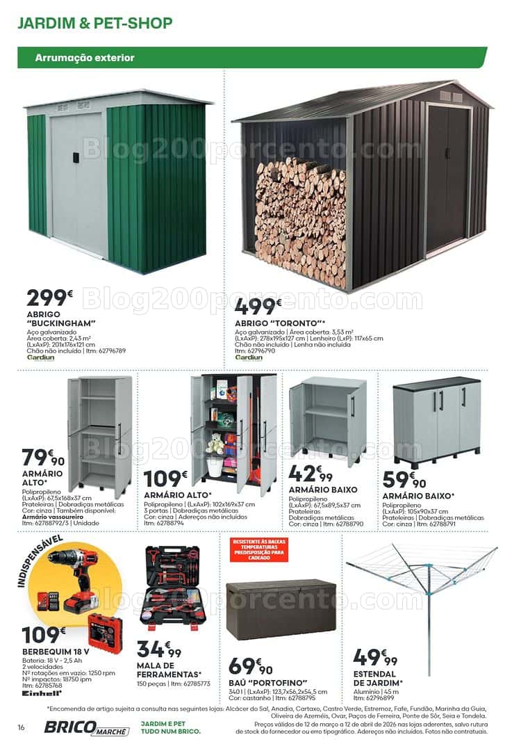Antevisão Folheto BRICOMARCHÉ Pet-Shop e Jardim Promoções de 12 março a 12 abril