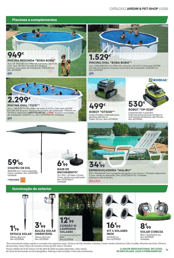 Antevisão Folheto BRICOMARCHÉ Pet-Shop e Jardim Promoções de 12 março a 12 abril