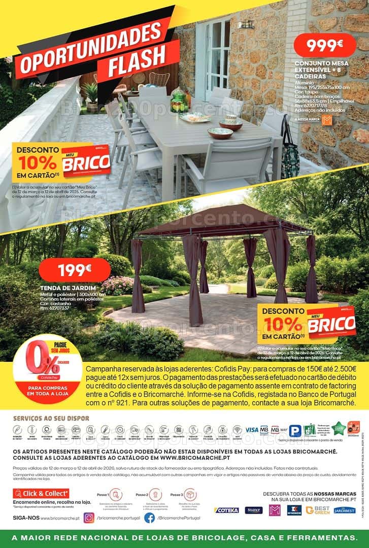Antevisão Folheto BRICOMARCHÉ Pet-Shop e Jardim Promoções de 12 março a 12 abril