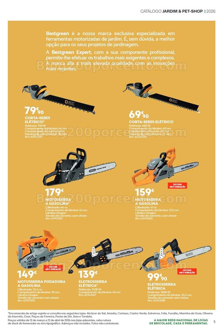 Antevisão Folheto BRICOMARCHÉ Pet-Shop e Jardim Promoções de 12 março a 12 abril