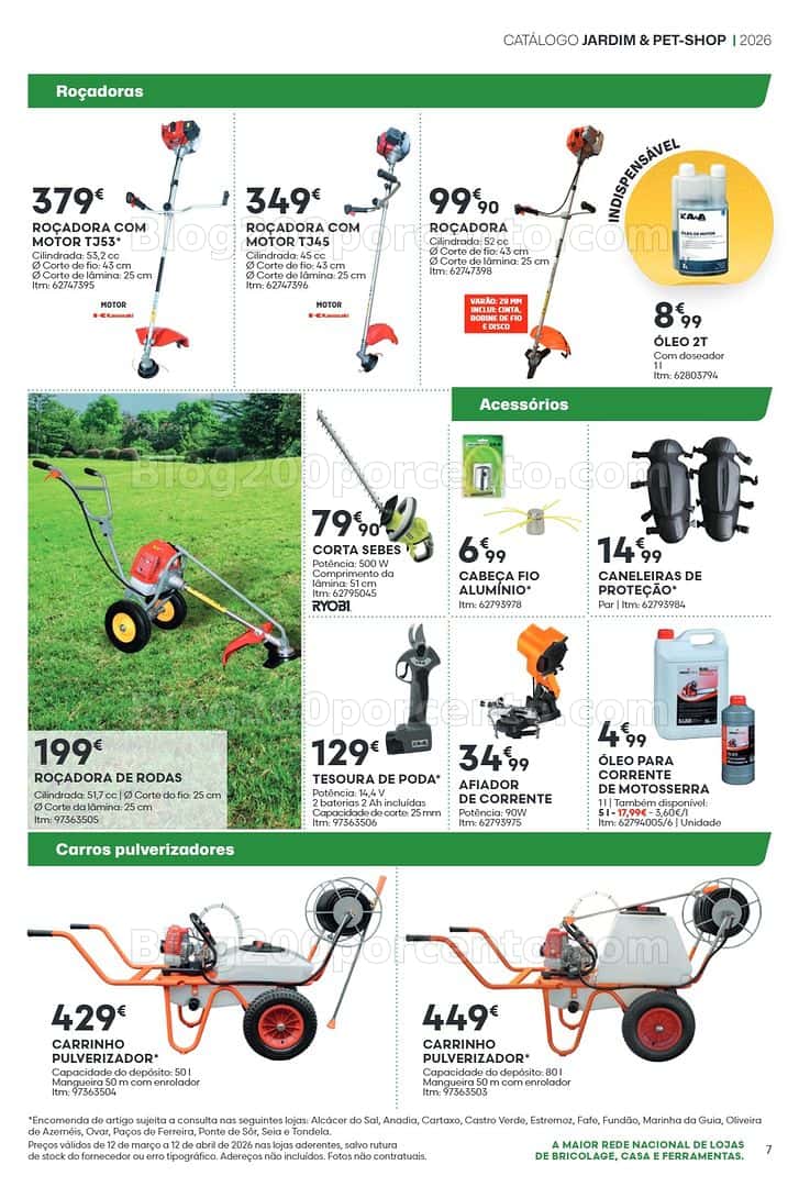 Antevisão Folheto BRICOMARCHÉ Pet-Shop e Jardim Promoções de 12 março a 12 abril