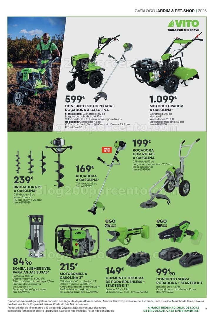 Antevisão Folheto BRICOMARCHÉ Pet-Shop e Jardim Promoções de 12 março a 12 abril