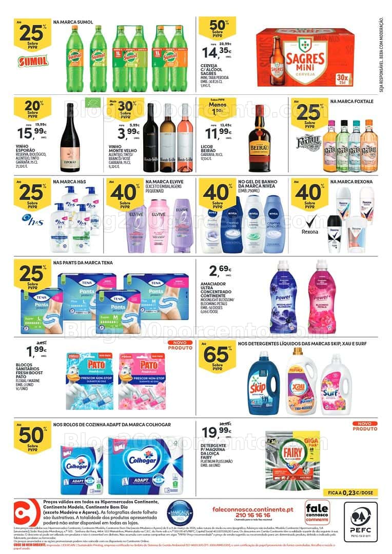 Antevisão Folheto CONTINENTE Promoções Fim de Semana - 6 a 9 março - Edição Digital