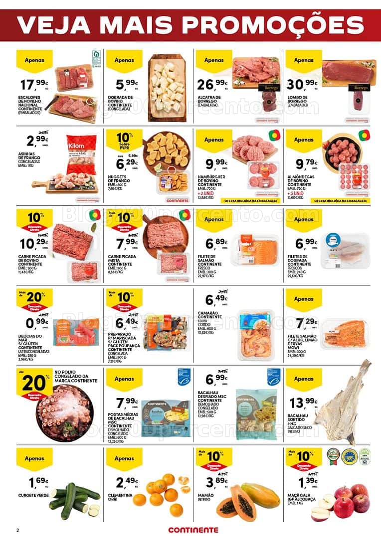 Antevisão Folheto CONTINENTE Promoções Fim de Semana - 13 a 16 março