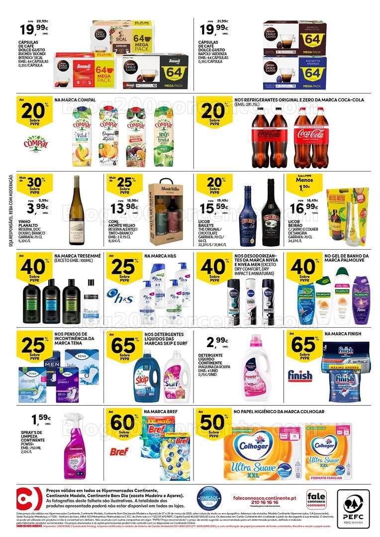 Antevisão Folheto CONTINENTE Promoções Fim de Semana - 27 a 30 março - Edição Digital