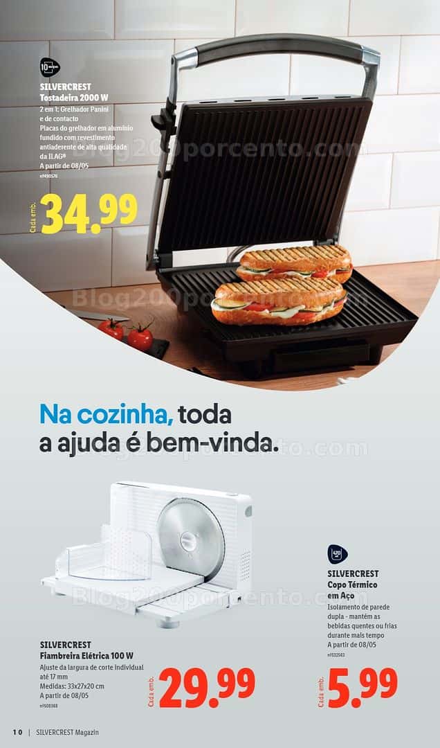 Antevisão Folheto LIDL Especial Sivercrest Promoções de 31 março a 20 abril