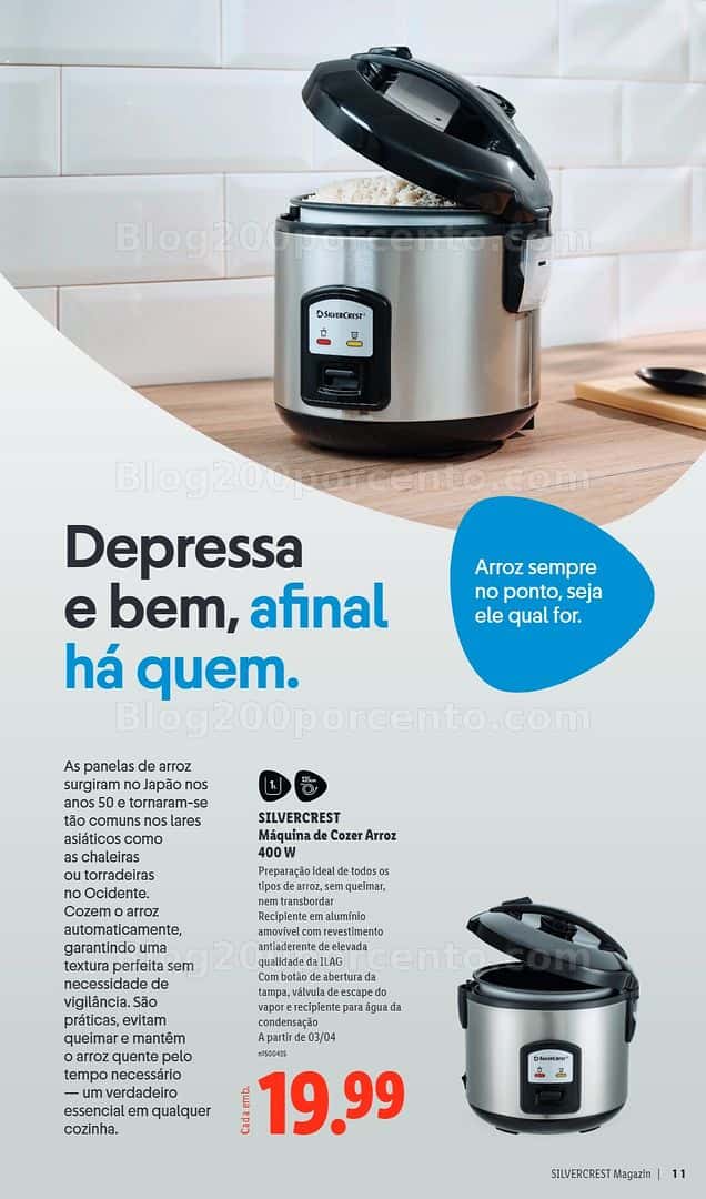 Antevisão Folheto LIDL Especial Sivercrest Promoções de 31 março a 20 abril