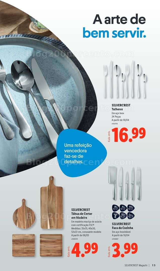 Antevisão Folheto LIDL Especial Sivercrest Promoções de 31 março a 20 abril