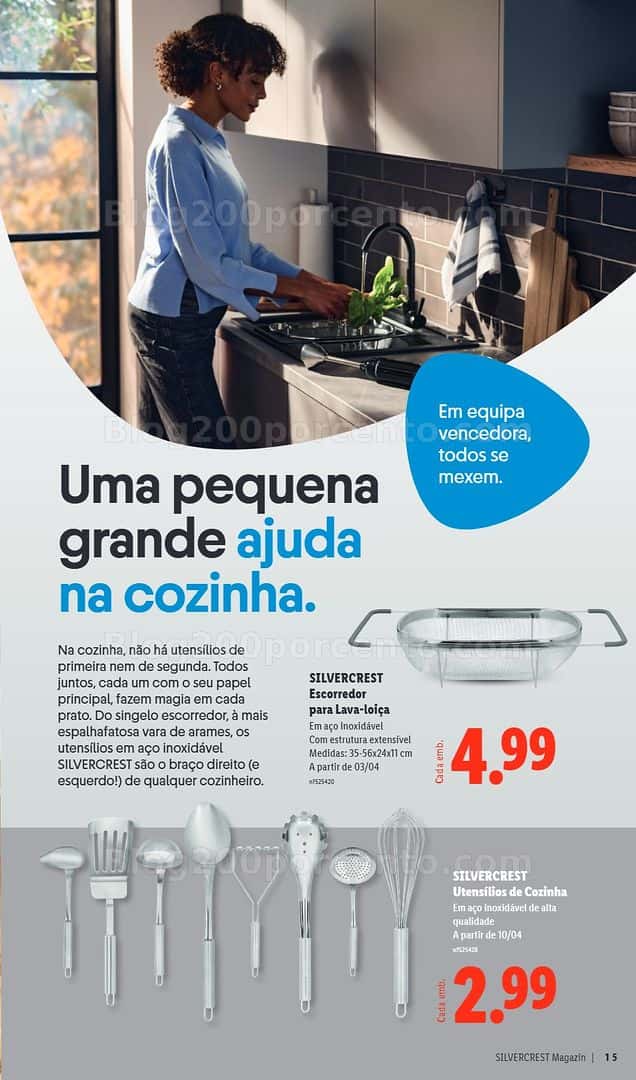 Antevisão Folheto LIDL Especial Sivercrest Promoções de 31 março a 20 abril