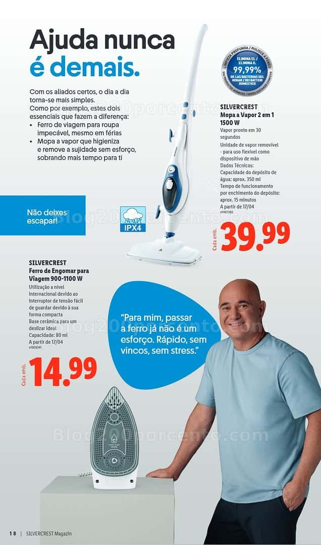 Antevisão Folheto LIDL Especial Sivercrest Promoções de 31 março a 20 abril