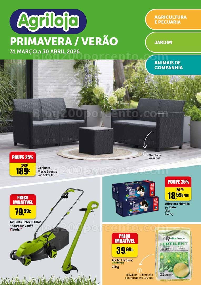 Antevisão Folheto AGRILOJA Primavera Promoções de 31 março a 30 abril