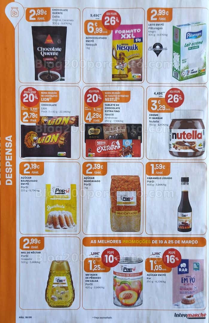 Antevisão Folheto INTERMARCHÉ Contact Promoções de 19 a 25 março