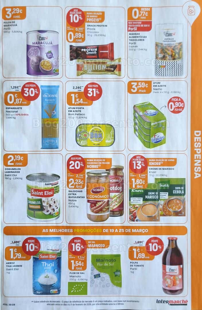Antevisão Folheto INTERMARCHÉ Contact Promoções de 19 a 25 março