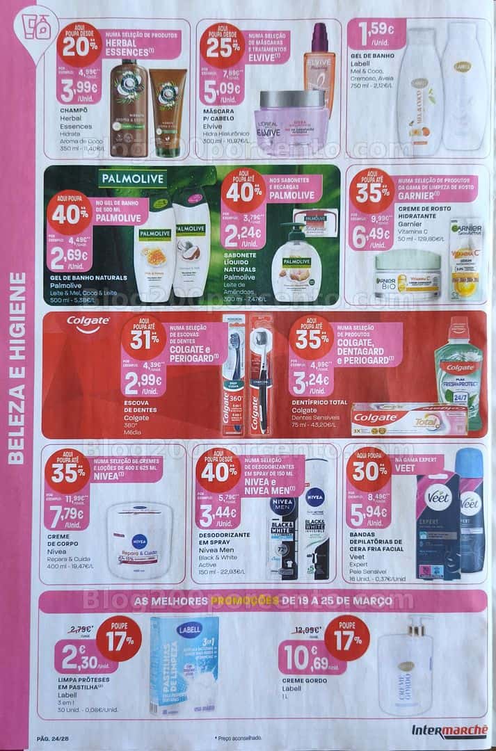 Antevisão Folheto INTERMARCHÉ Contact Promoções de 19 a 25 março
