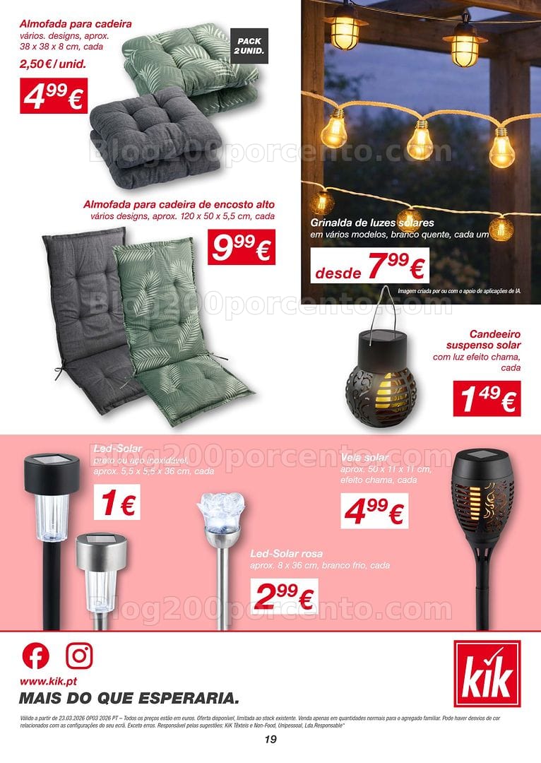 Antevisão Folheto KIK Promoções a partir de 23 março