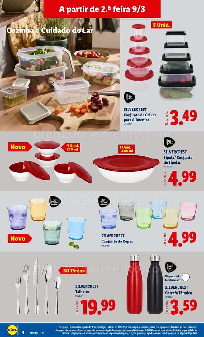 Antevisão Folheto LIDL Oportunidades Bazar Promoções de 9 a 19 março