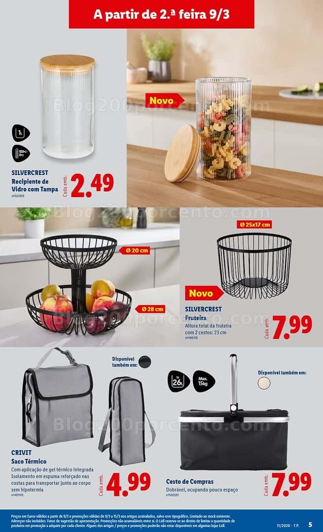 Antevisão Folheto LIDL Bazar Promoções de 9 a 19 março - Edição Digital