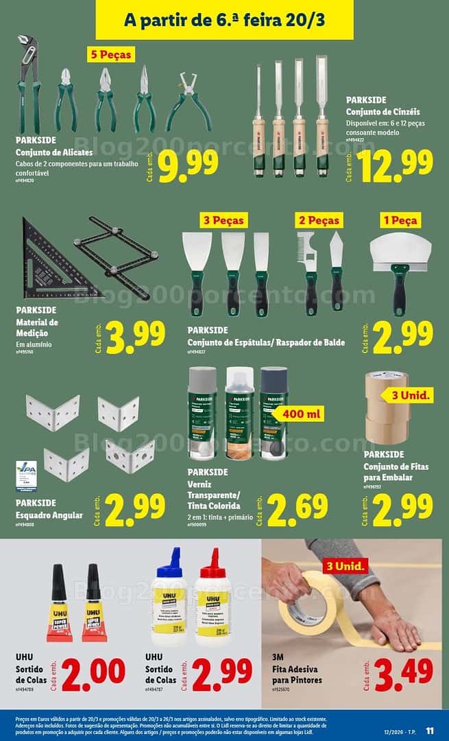 Antevisão Folheto LIDL Bazar Promoções de 16 a 26 março - Edição Digital