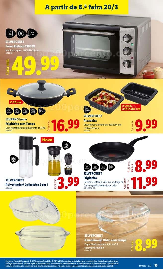 Antevisão Folheto LIDL Bazar Promoções de 16 a 26 março - Edição Digital