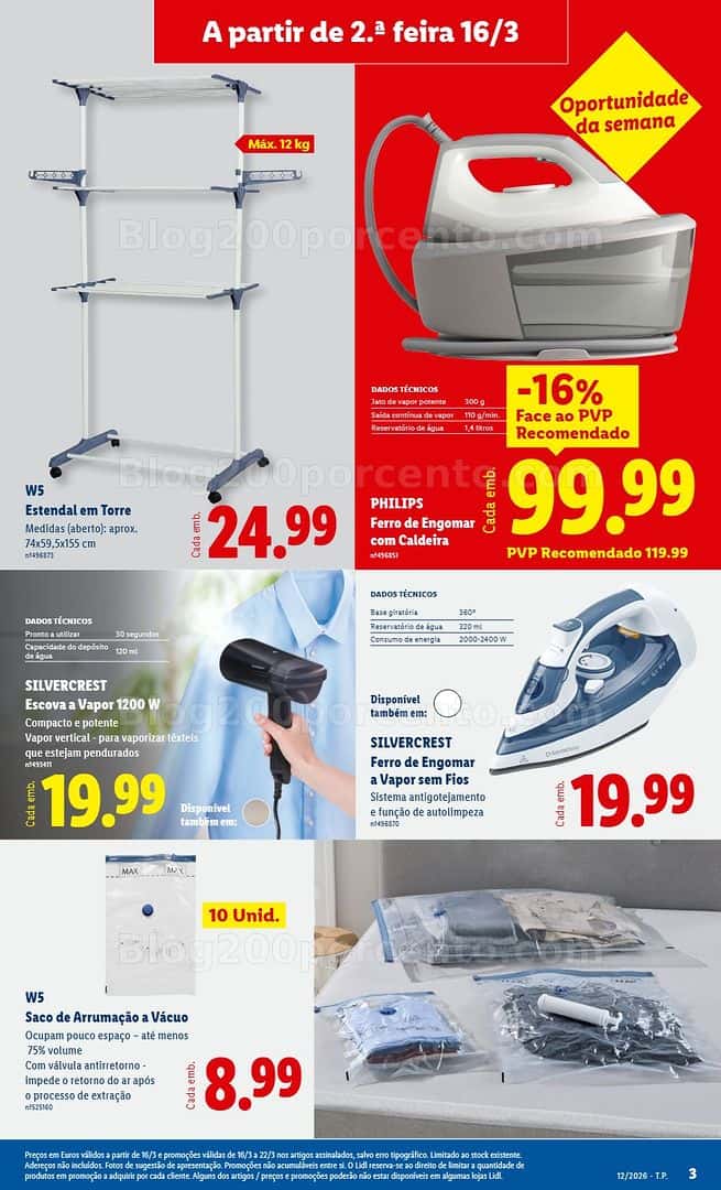 Antevisão Folheto LIDL Bazar Promoções de 16 a 26 março - Edição Digital
