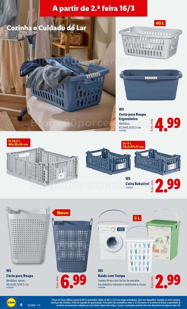Antevisão Folheto LIDL Bazar Promoções de 16 a 26 março - Edição Digital